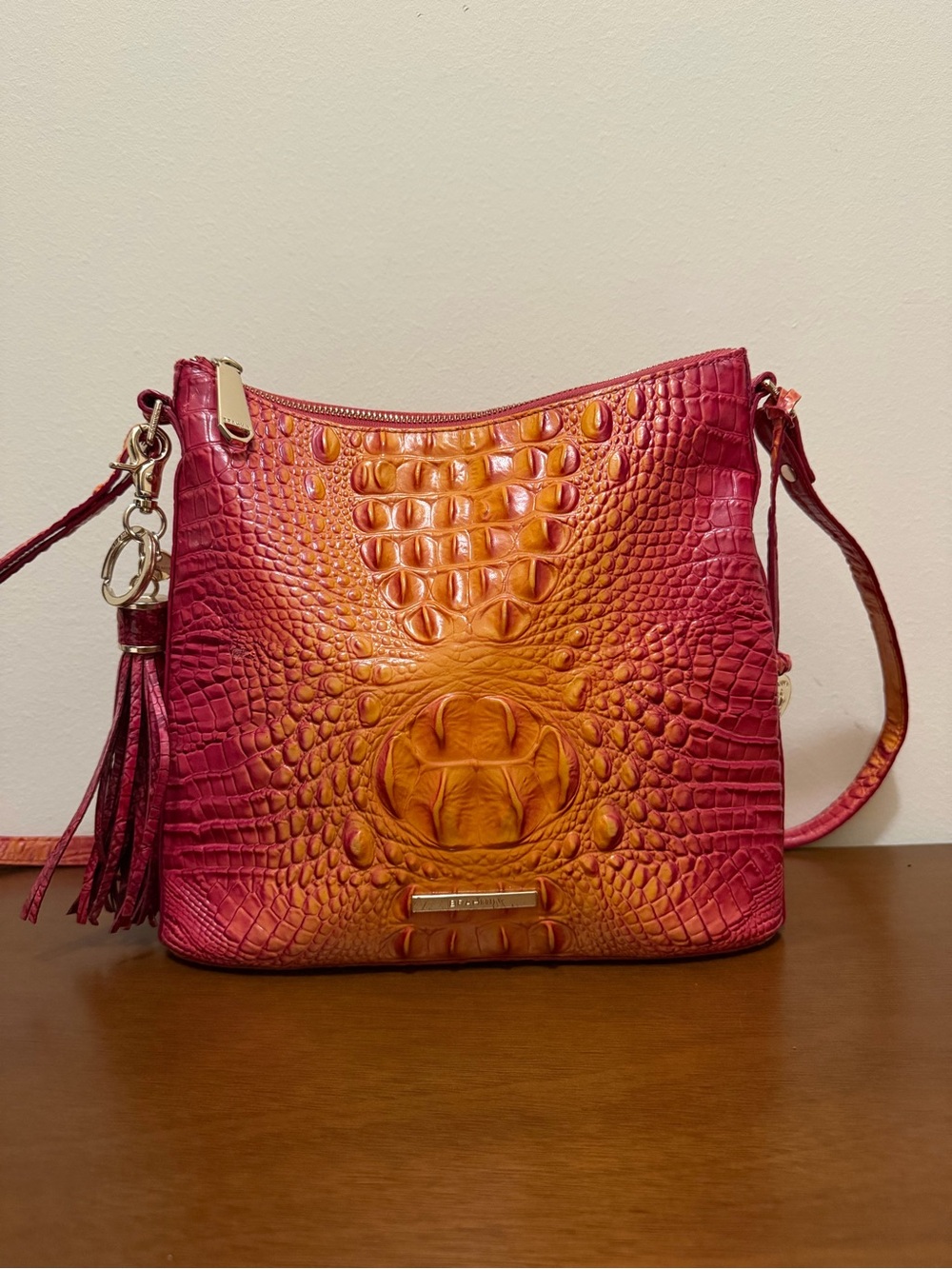 Brahmin Katie Radiant Red Melbourne NWOT